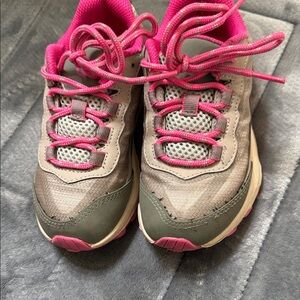 Kids Pink and Gray Sneakers